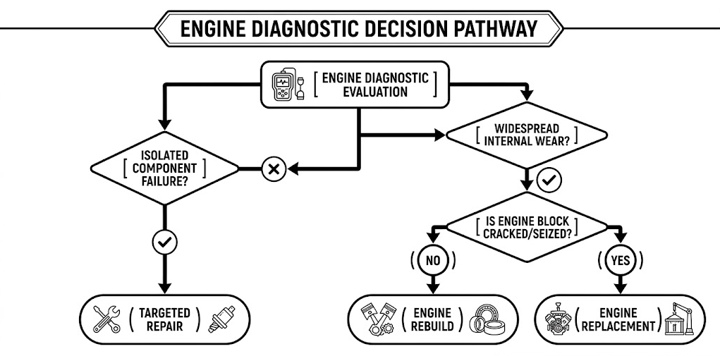 Engine Repair vs. Rebuild vs. Replacement: Making the Right Choice